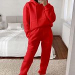 Loose σετ φόρμας κόκκινο