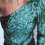 Off shoulder κορμάκι πράσινο