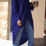 Ασύμμετρο μπλε shirtdress