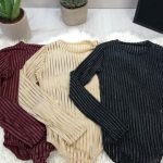 Lurex bodysuit με διαφάνειες