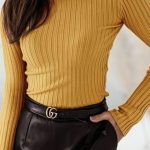 Casual ζιβάγκο μουσταρδί