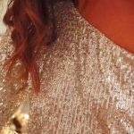 Off shoulder κορμάκι χρυσό