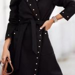 Παλτό με τρουκς μαύρο