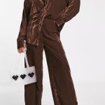 Velour σετ καφέ