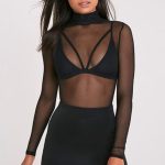 Glam διάφανο κορμάκι ζιβάγκο