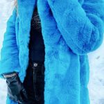 Playful luxury teddy fur μπλε