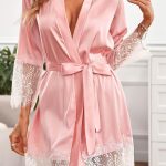 Retro robe με δαντέλα