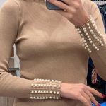 Ζιβάγκο με πέρλες μπεζ