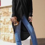 Ασύμμετρο μαύρο shirtdress