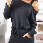 Off shoulder μίνι φόρεμα