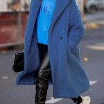 Μακρύ teddy πανωφόρι μπλε