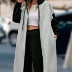 Φούτερ longline δίχρωμη ζακέτα