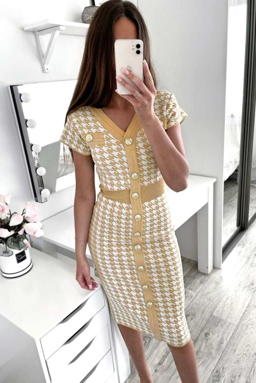 fitted-dress-with-vintage-buttons-yellow-200115504-4-kookoo-1