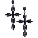 Κρεμαστοί σταυροί με glam πέτρες μαύροι