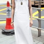 Maxi φόρεμα σαλοπέτα λευκό