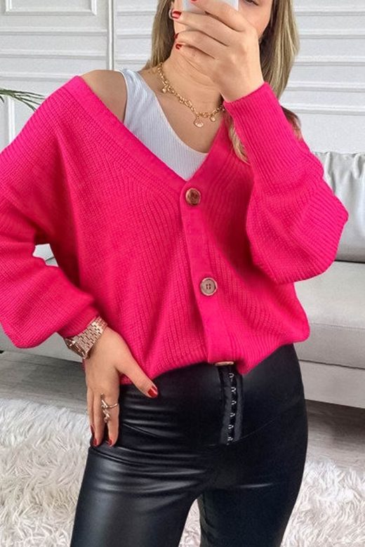 fuchsia-v-neck-cardigan-with-buttons-200114563-9-kookoo-1