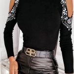 Μπλούζα με άνοιγμα στα μανίκια