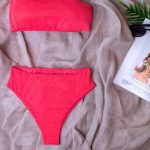 Basic στράπλες μπικίνι cherise