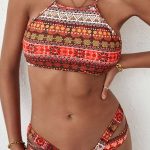 Tribal μαγιό με μπουστάκι τοπ