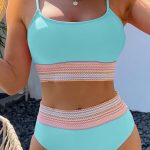 Vintage style τιρκουάζ μπικίνι