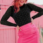 Μακρυμάνικο κορμάκι με τρουκς μαύρο