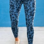 Leopard αθλητικό κολάν μπλε