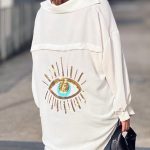 Πουκαμίσα με τύπωμα στην πλάτη λευκό