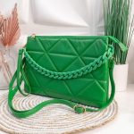 Καπιτονέ τσαντάκι φάκελος σε πράσινο