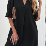 Μαύρο office στυλ φόρεμα