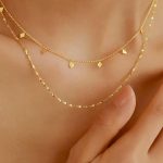 Double layerred κολιέ σε χρυσή απόχρωση