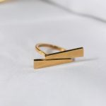 Δαχτυλίδι πολυγωνικό golden