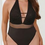 Ολόσωμο teddy κορμάκι plus size