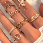 Σετ 8 δαχτυλιδιών In Love