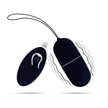 FLIPPY EGG I remote control egg μαύρο με 12 λειτουργίες δόνησης και εμβέλεια 10 m από body-safe σιλικόνη.