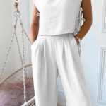 Λευκό σετ με βάτες και κορδόνια