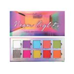 MUA 10 shade palette neon lights