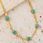 Χρυσαφί snake κολιέ