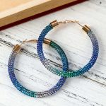 Rainbow μπλε κρικάκια