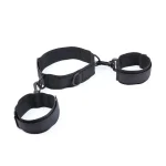 Ohmama - BDSM νάιλον χειροπέδες και κολάρο