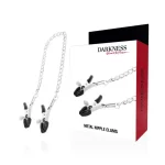 Darkness Sensations - Μεταλλικοί σφιγκτήρες θηλών με αλυσίδα