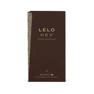 Προφυλακτικά LELO HEX Respect XL από φυσικό λάτεξ, 12 τεμάχια για μεγαλύτερη άνεση