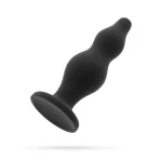 Ohmama - Πρωκτική σφήνα σιλικόνης μαύρη 12cm