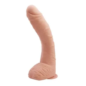 Ρεαλιστικό dildo ALEX 27cm με καμπύλη G-spot, όρχεις και βεντούζα.