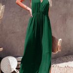 Ancient style μακρύ φόρεμα σε πράσινο