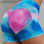 Μπλε tie dye Lift Up σορτσάκι