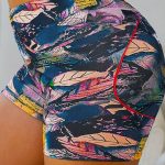 Μαύρο abstract print Lift Up σορτσάκι