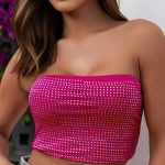 Glam φούξια τοπακι με στρας