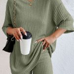 Lounge rib σετάκι σε χακί