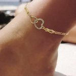 Αλυσίδα ποδιού με καρδιές