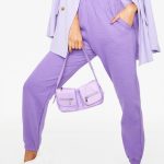 Casual workout παντελόνι μωβ